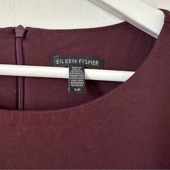 Eileen Fisher Lightweight Viscose Jersey Jumpsuit In Cassis Size S - Picture 9 of 10